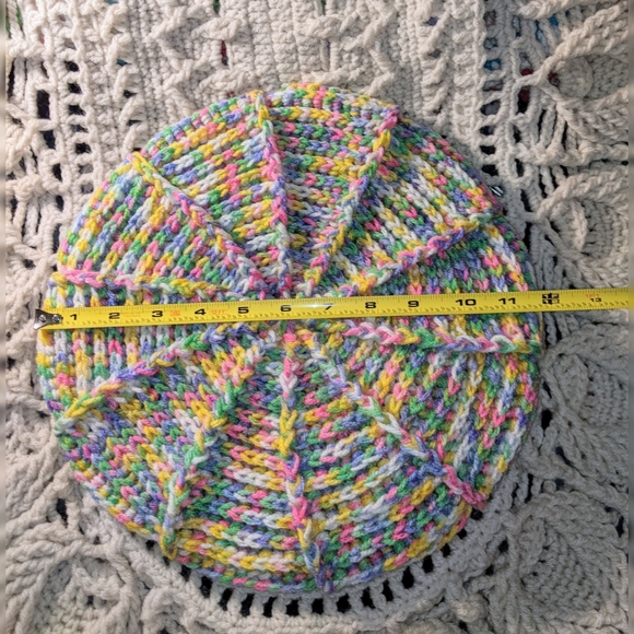 Funky Unisex Large Crochet Hat Size Large - Picture 7 of 7